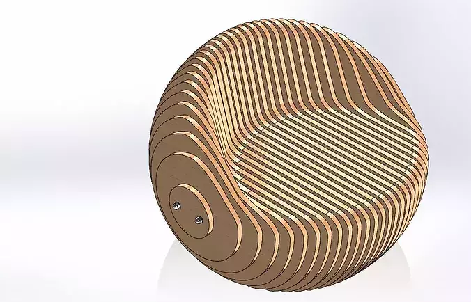 Parametric Sphere Lounge 3D model 4