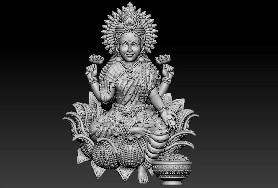 Laxmi Mata 3D print model 3D print model