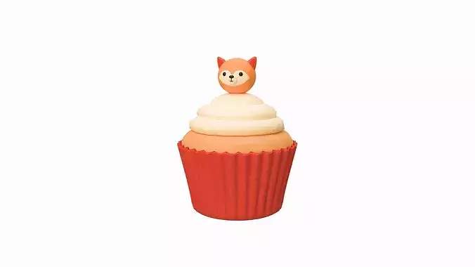 Cute Fox Cupcake