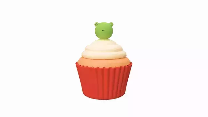 Cute Frog Cupcake