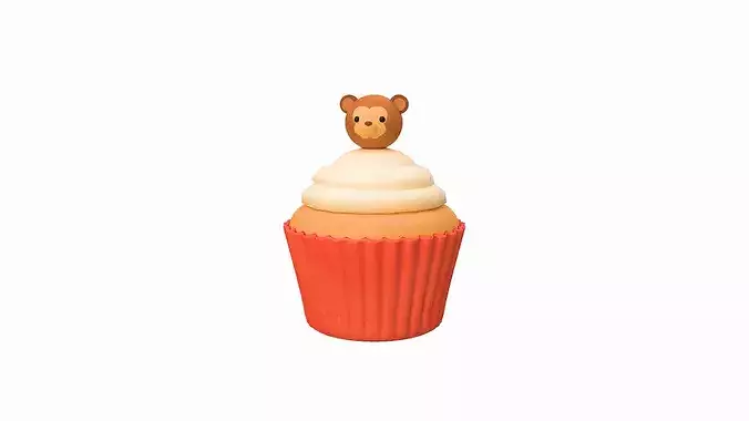 Cute Monkey Cupcake