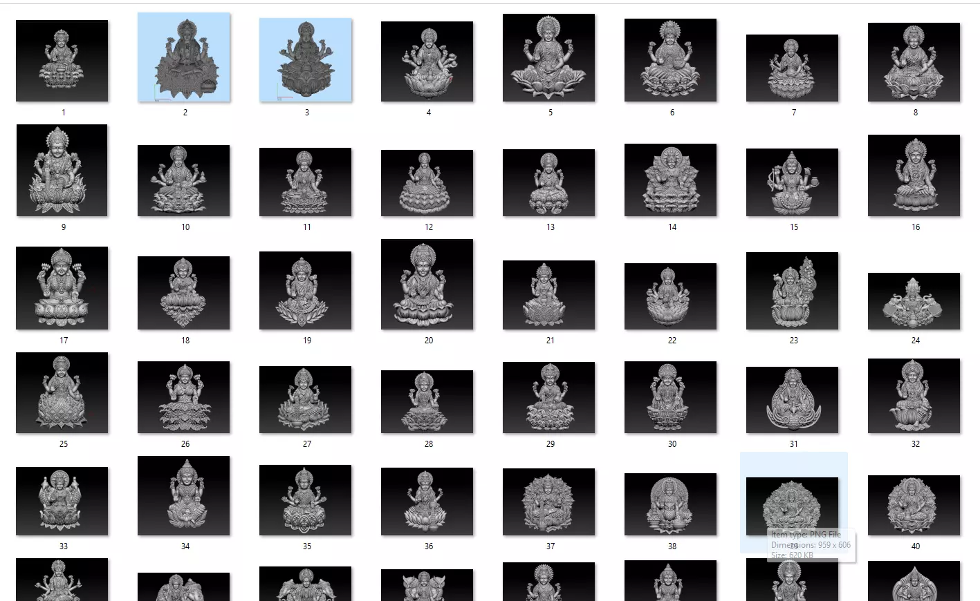50 Laxmi Mata 3D print model 3D print model