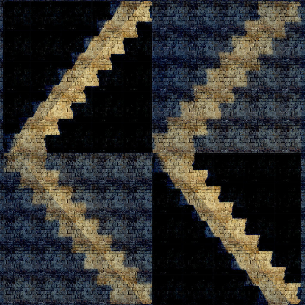 Maya Pyramid - Ancient Temple - Baked Texture Low-poly 3D model_4