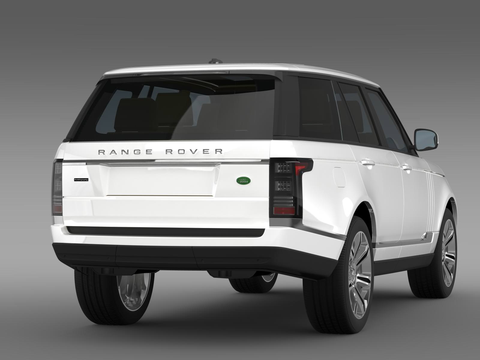 Range Rover Autobiography Black L405 2014 3D model_8