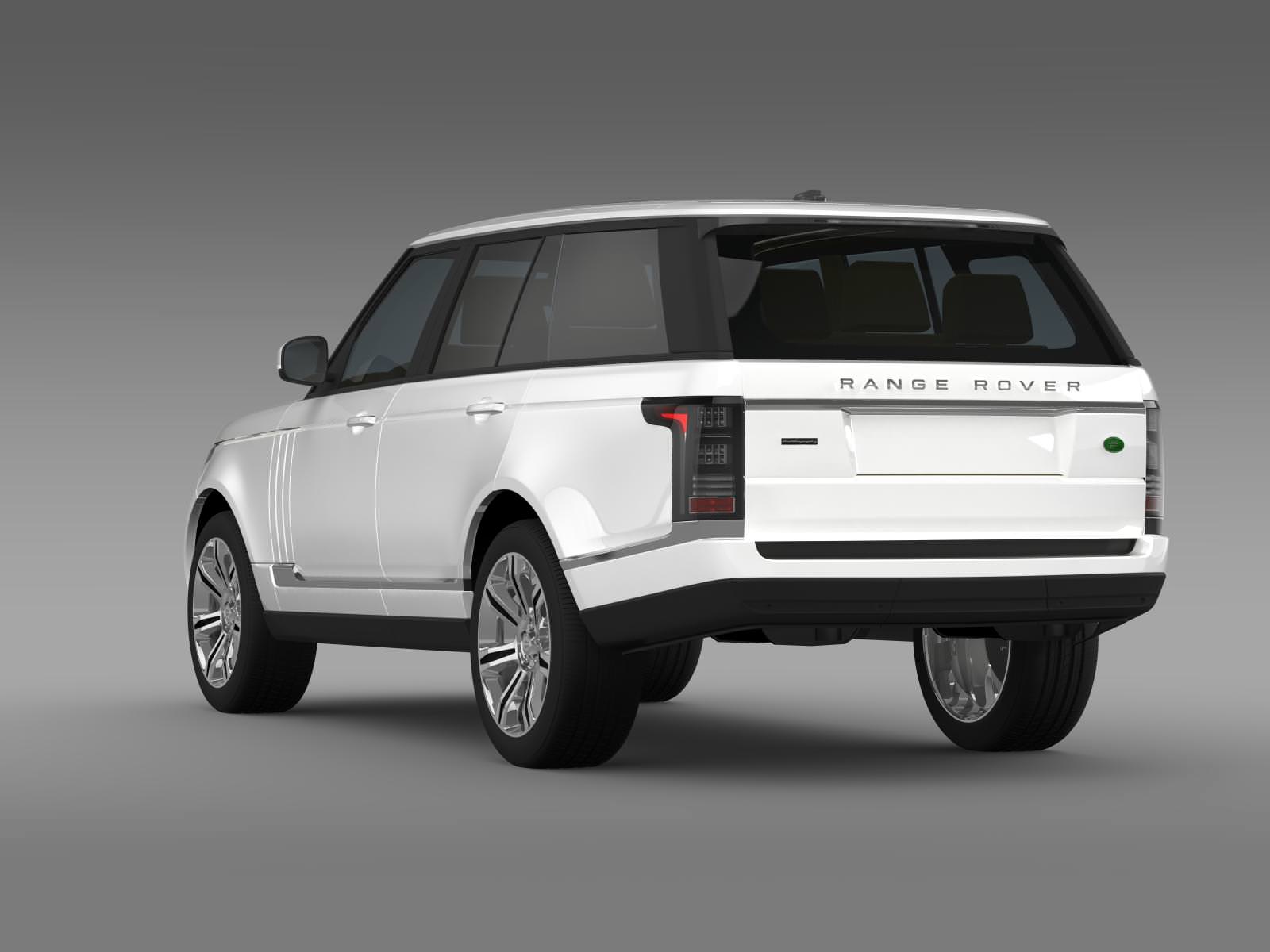 Range Rover Autobiography Black L405 2014 3D model_7