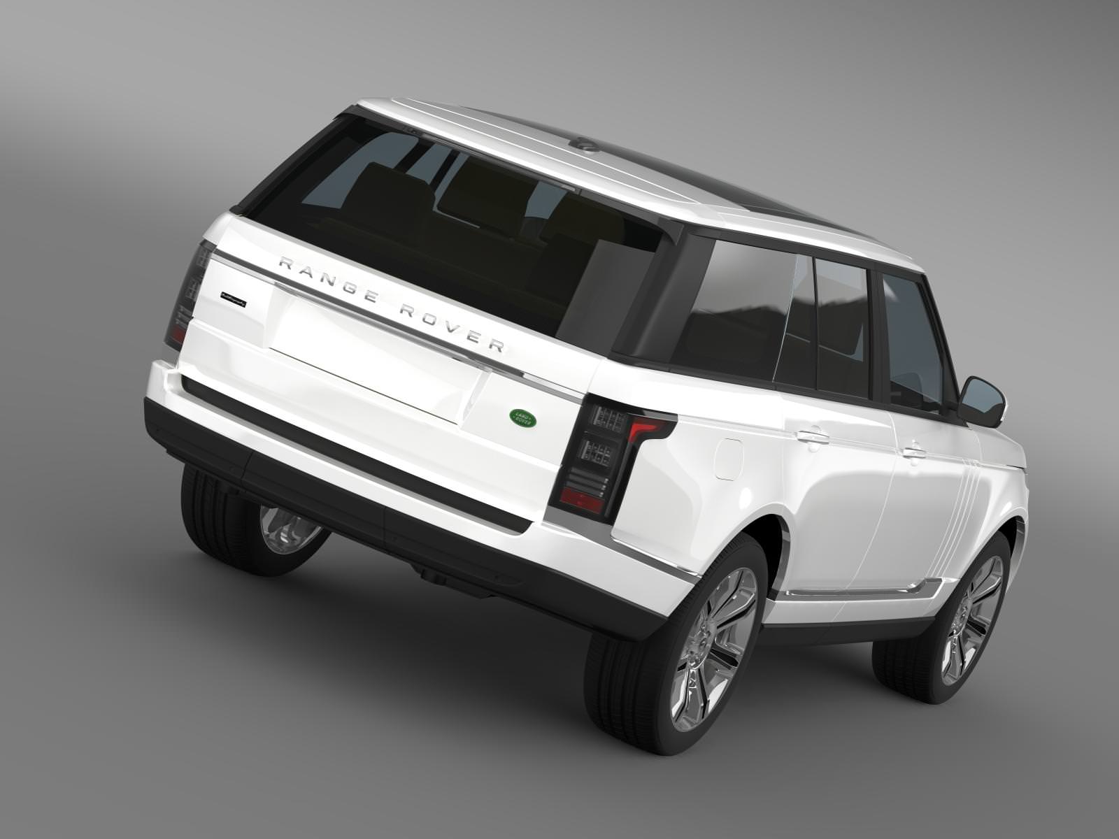 Range Rover Autobiography Black L405 2014 3D model_5