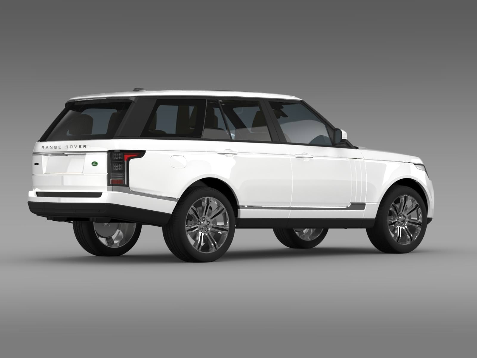 Range Rover Autobiography Black L405 2014 3D model_9