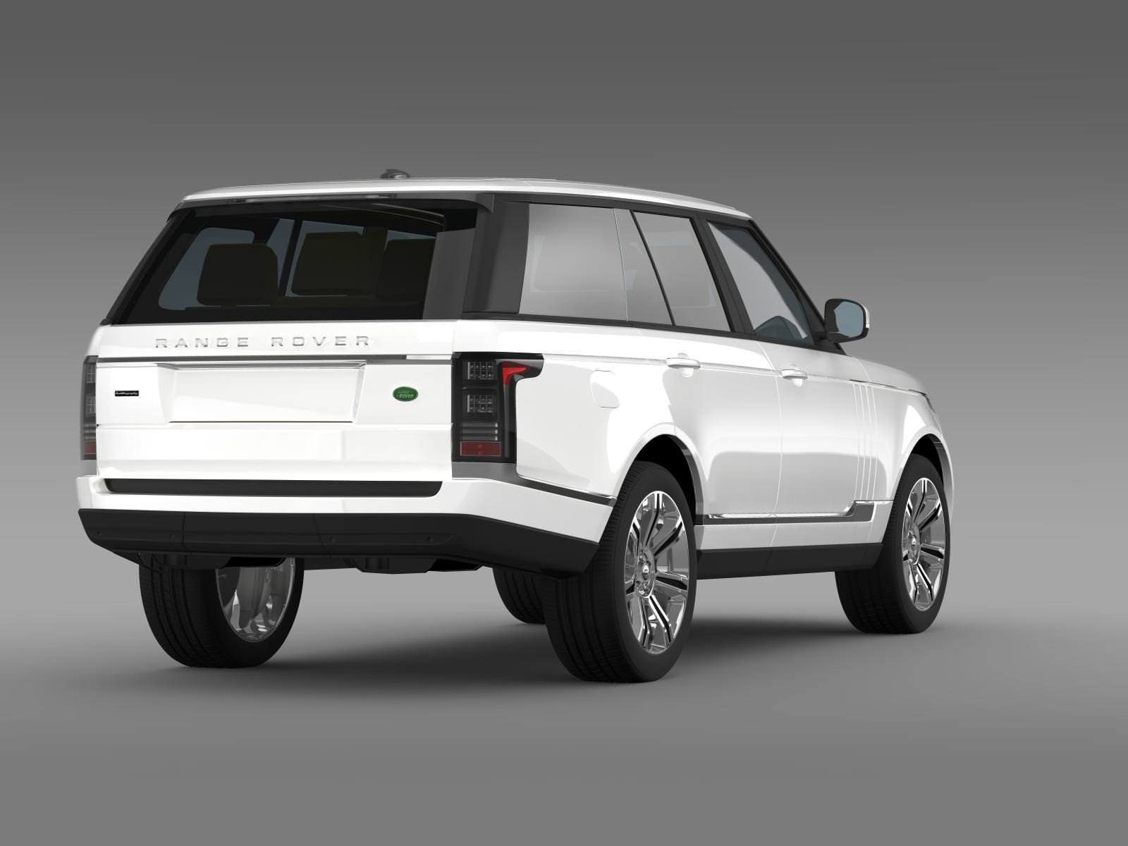 Range Rover Autobiography Black L405 2014 3D model_10