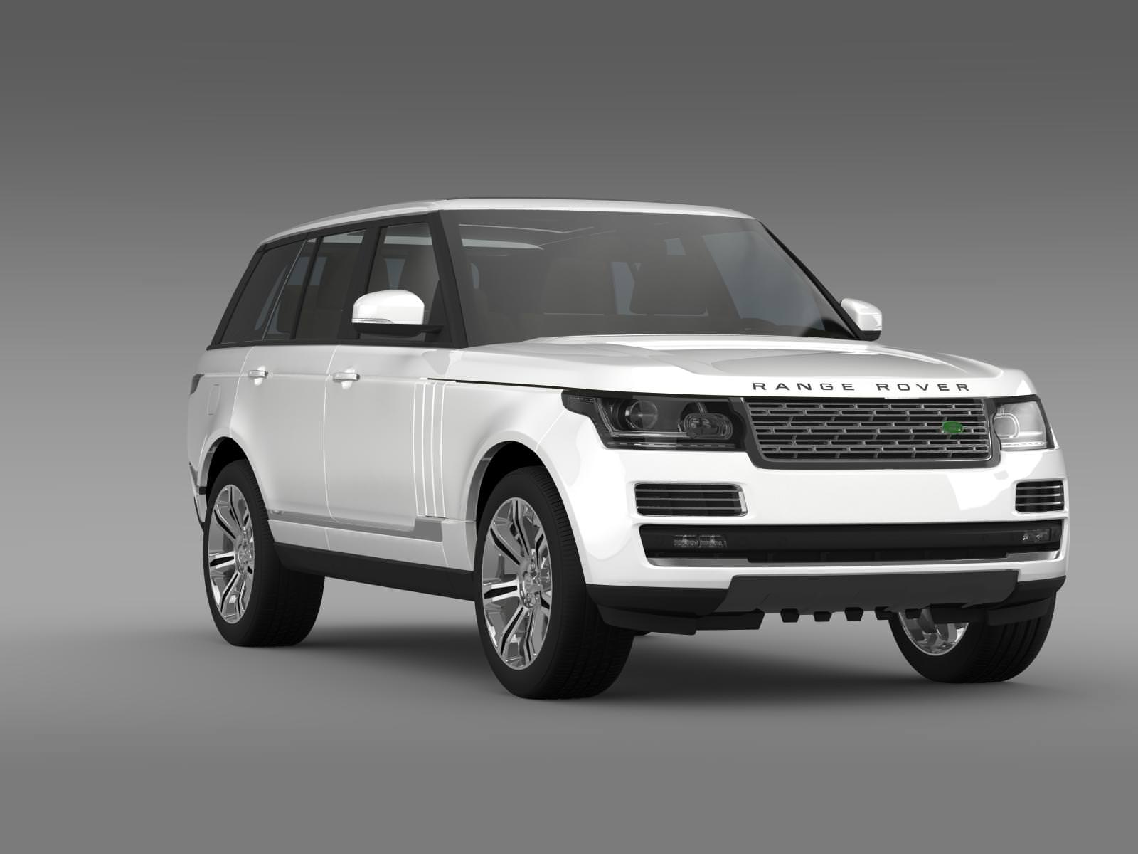 Range Rover Autobiography Black L405 2014 3D model_13