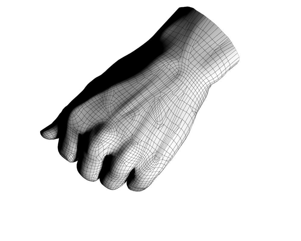Hand Model 09 3D model_20