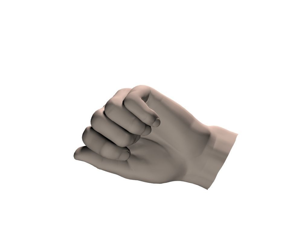 Hand Model 09 3D model_16
