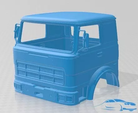 Fiat 619 N1 1971 Body Cabin Truck Printable 3D print model