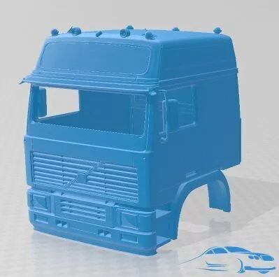 Volvo F10 1987 Cabin Truck Printable 3D print model