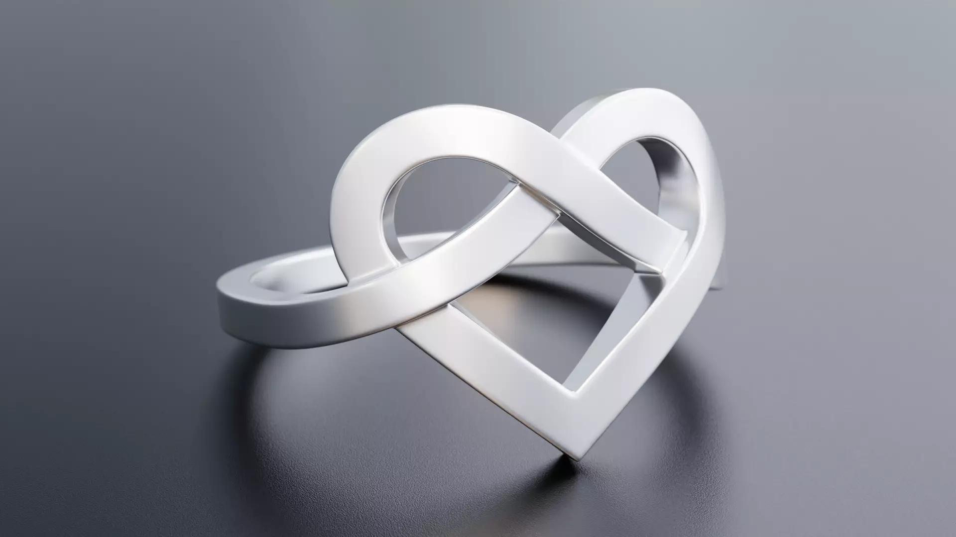 Single Heart Ring - Design-3 3D print model