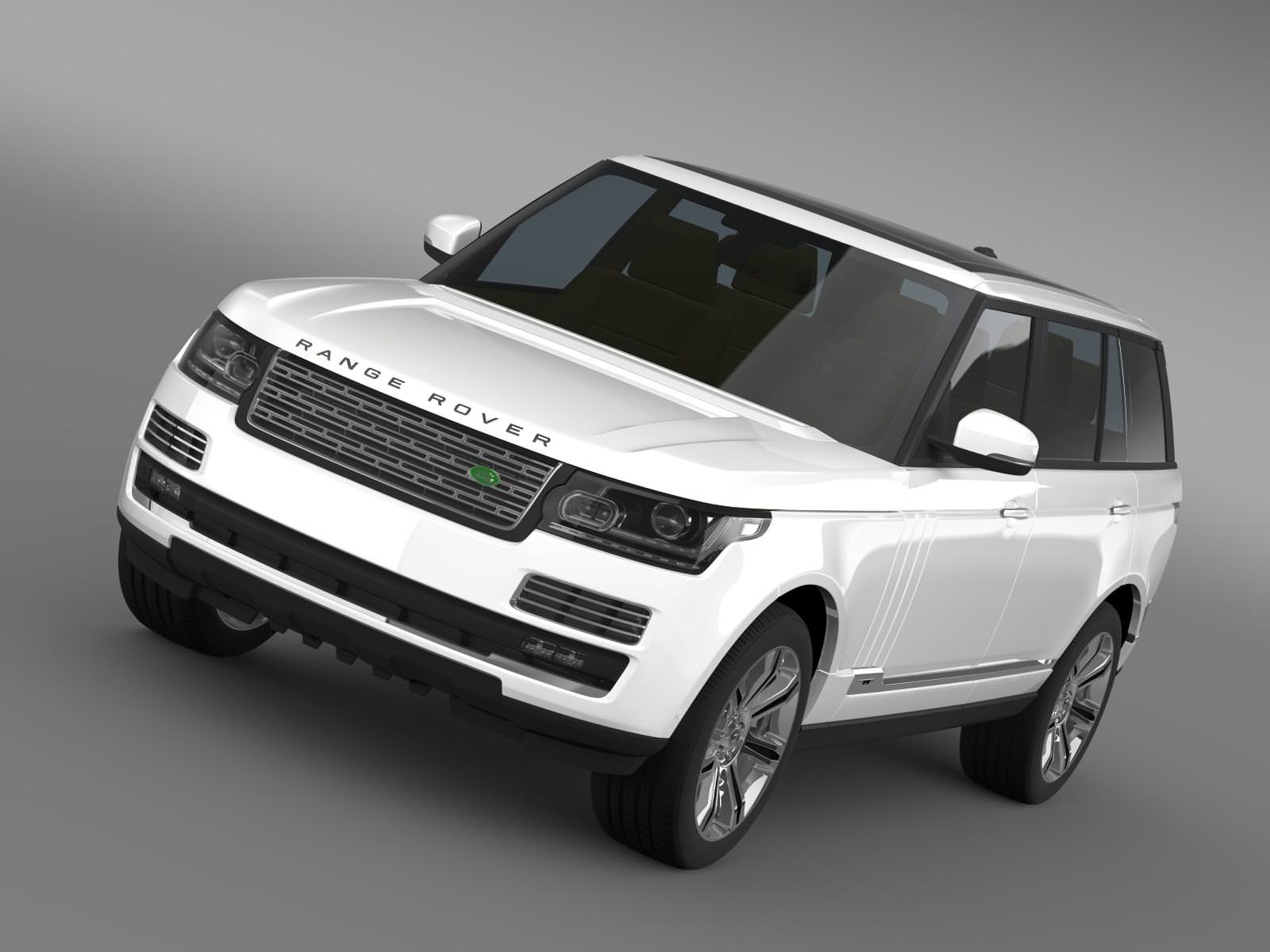 Range Rover Autobiography Black LWB L405 3D model_2