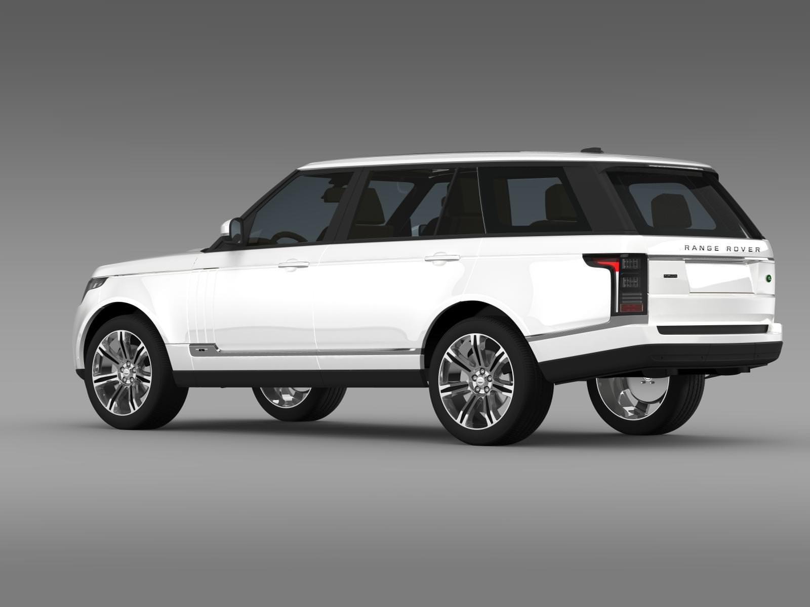Range Rover Autobiography Black LWB L405 3D model_5