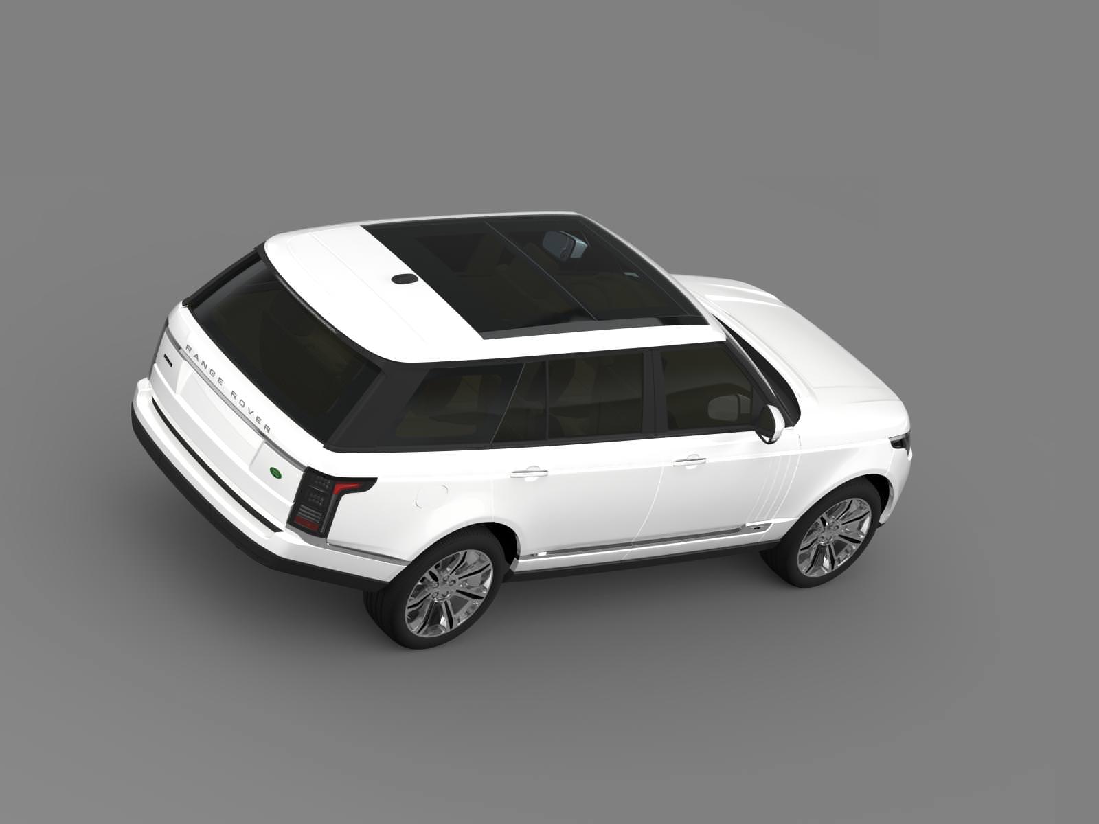 Range Rover Autobiography Black LWB L405 3D model_12