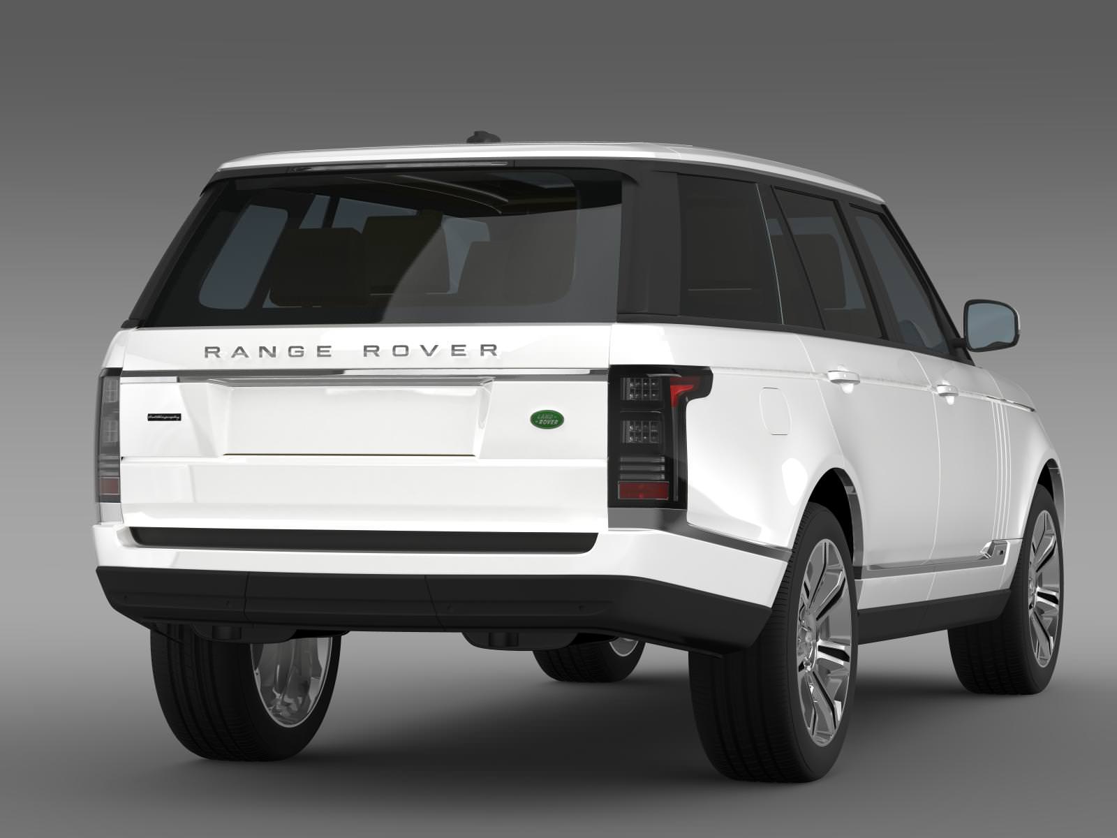 Range Rover Autobiography Black LWB L405 3D model_9