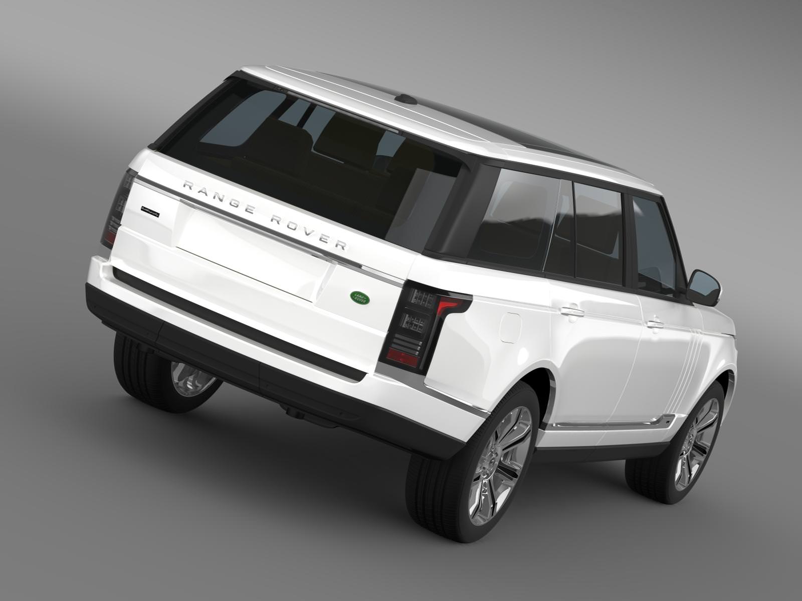 Range Rover Autobiography Black LWB L405 3D model_4