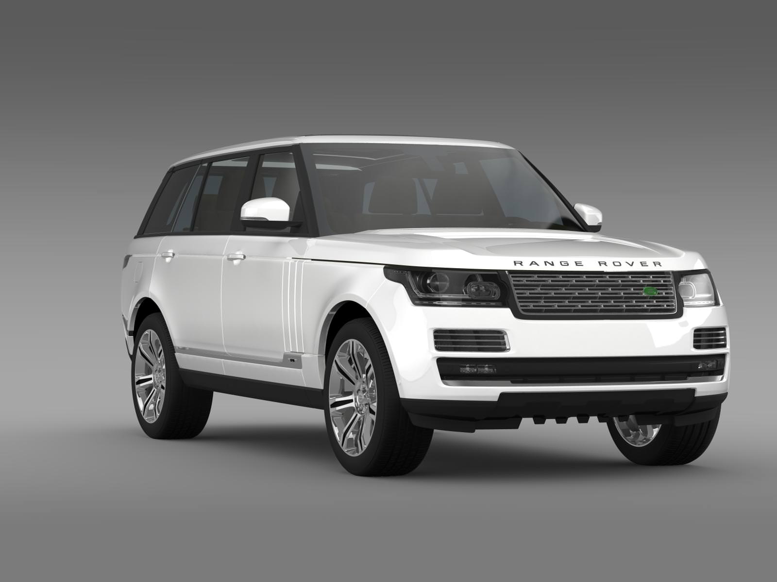 Range Rover Autobiography Black LWB L405 3D model_14