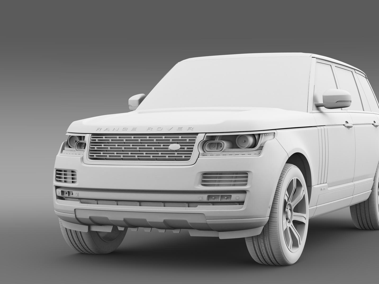 Range Rover Autobiography Black LWB L405 3D model_18