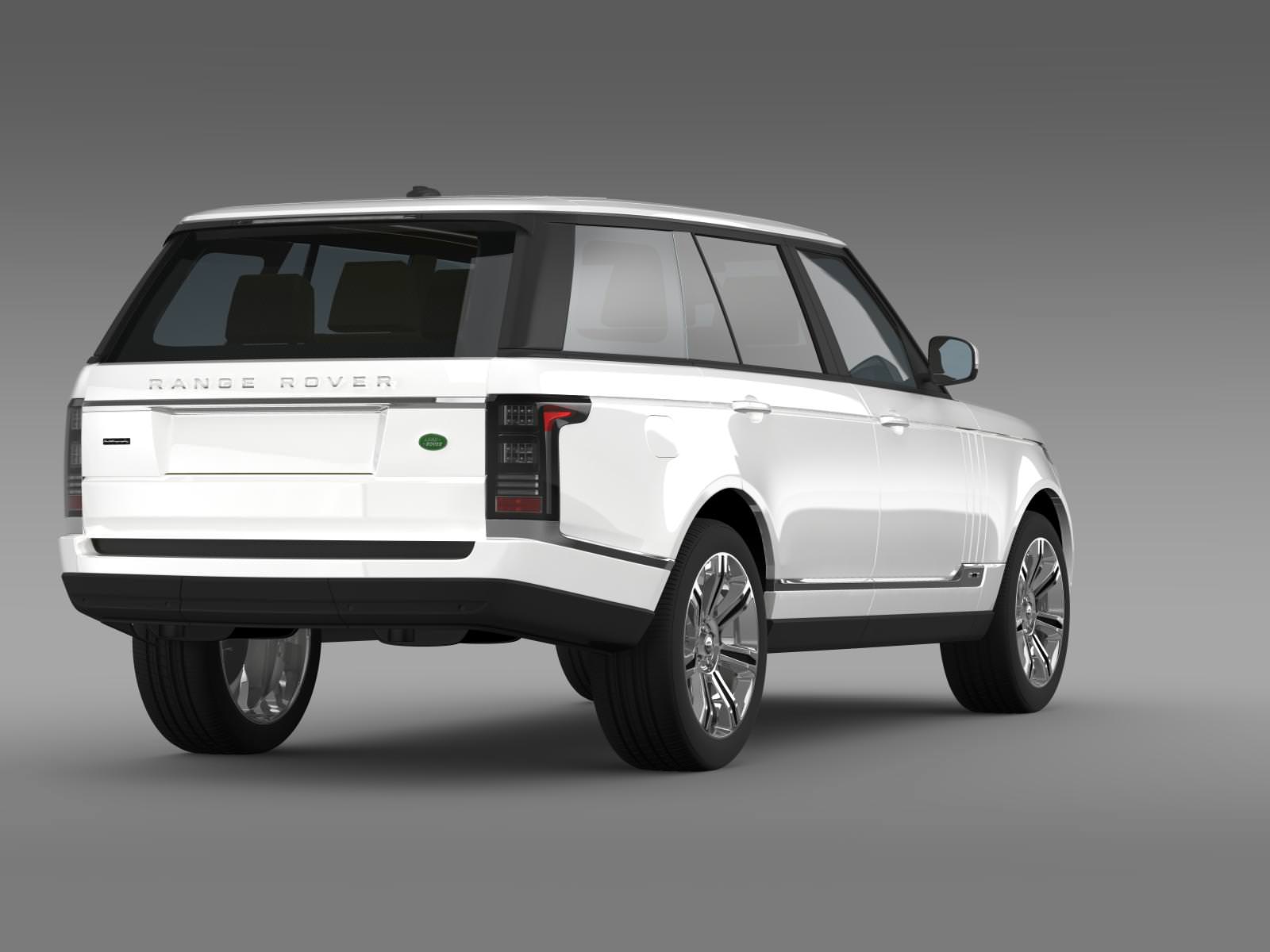 Range Rover Autobiography Black LWB L405 3D model_7