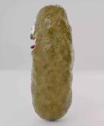 Pickle Rick figurine 3D set model for print realistic texture 3D print model 5