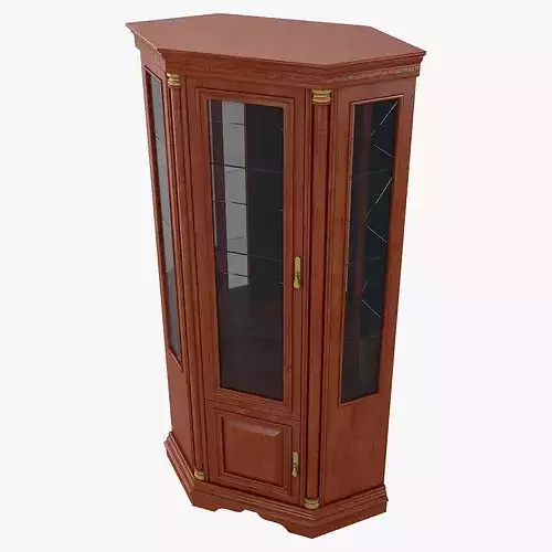 Corner China Cabinet Omega 03 1 3D model 5