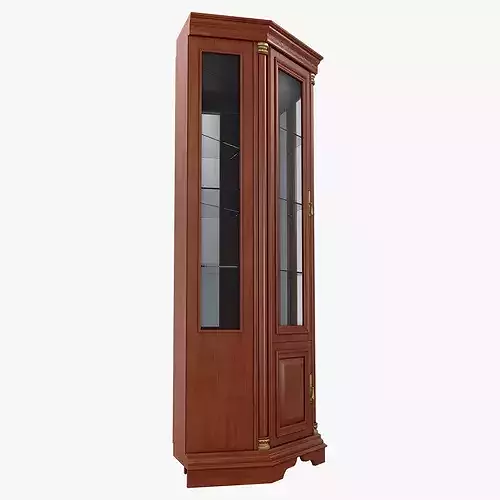 Corner China Cabinet Omega 03 1 3D model 3