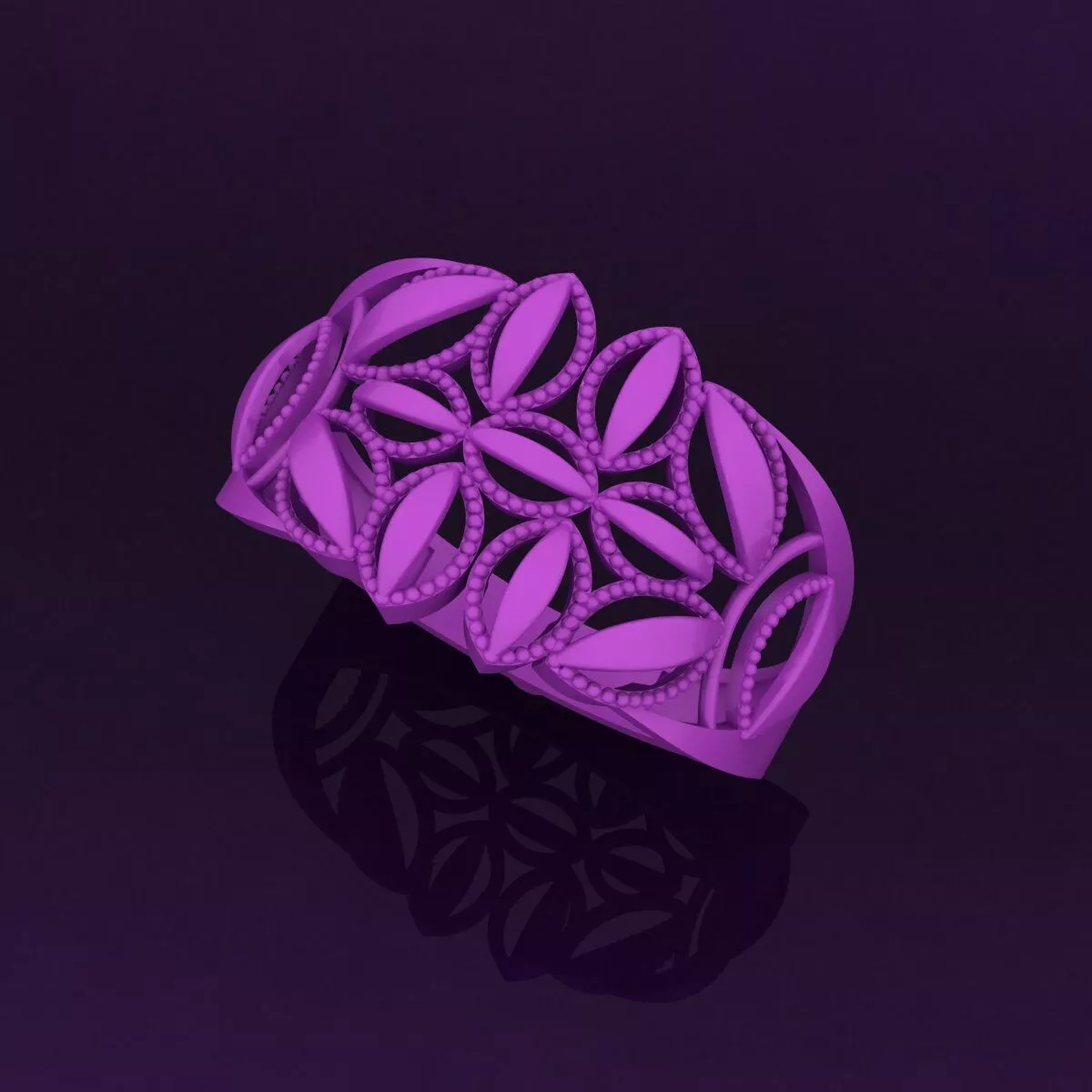 Modern Arabic Style Ring Design 3D print model