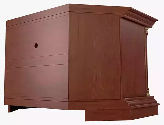 Corner Media Cabinet Omega 12 3D model 4
