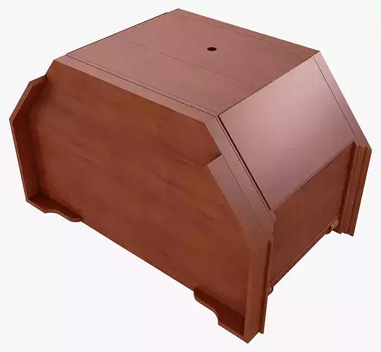 Corner Media Cabinet Omega 12 3D model 7