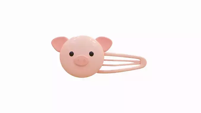 Cute Pig Hair Clip