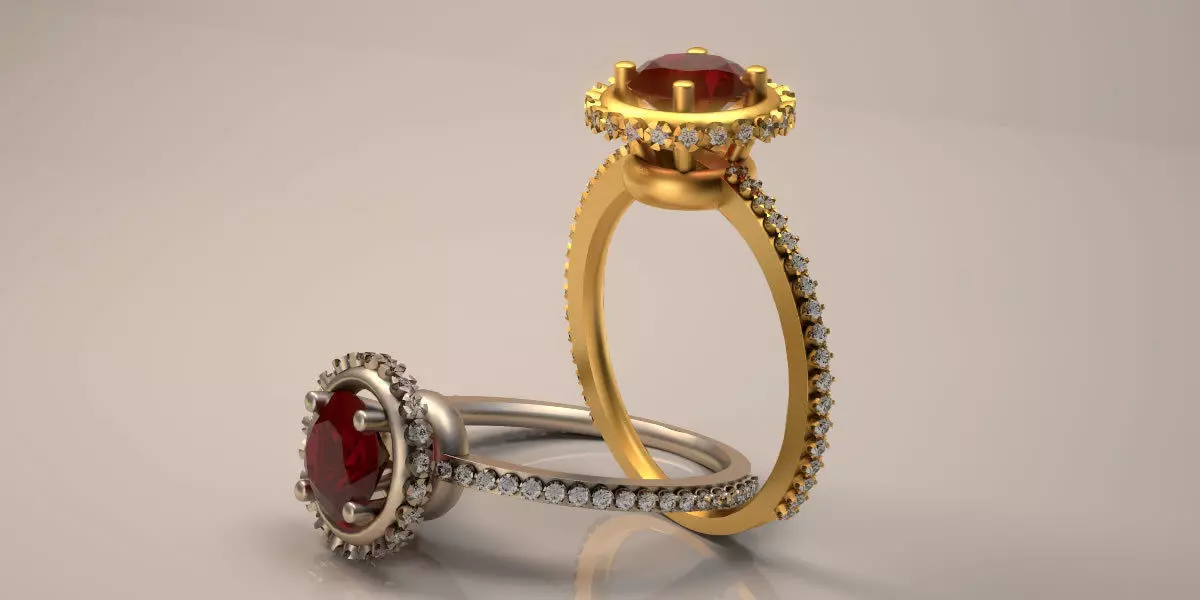 Wedding Ring Clear Model Ready for Print 3D print model