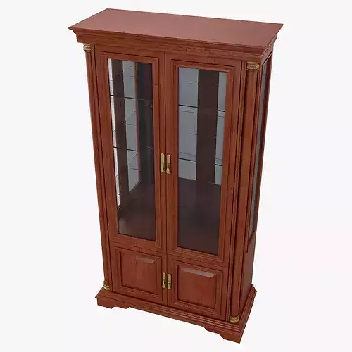 Display Cabinet Omega 02 1 3D model 5
