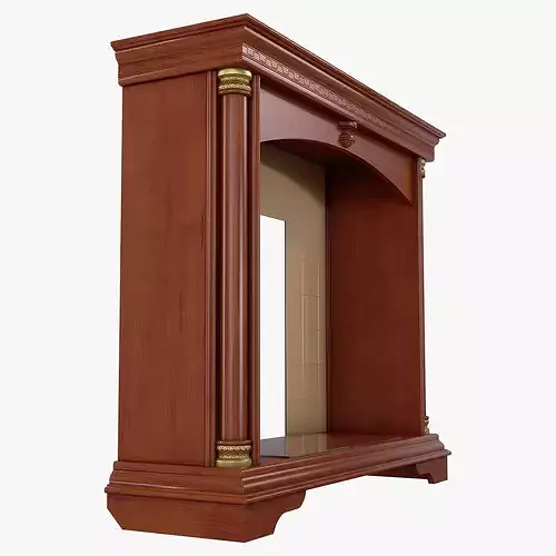 Fireplace Mantel Omega 21 1 3D model 3