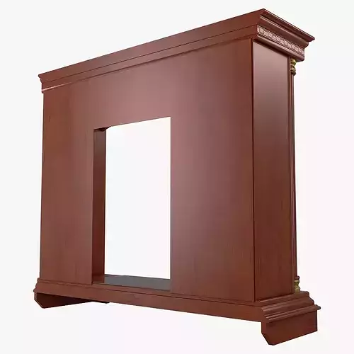 Fireplace Mantel Omega 21 1 3D model 4