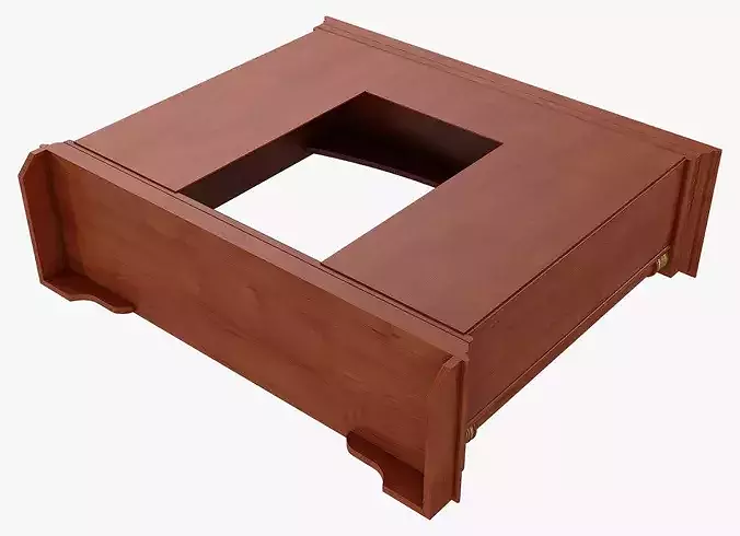 Fireplace Mantel Omega 21 1 3D model 7