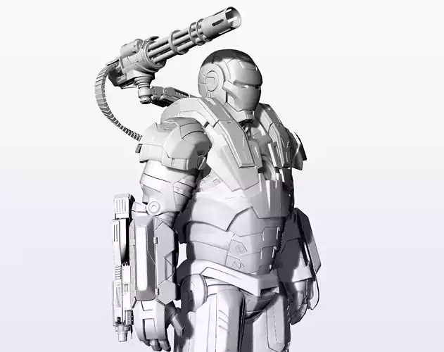 Statue War Machine Very High quality details  3D print model