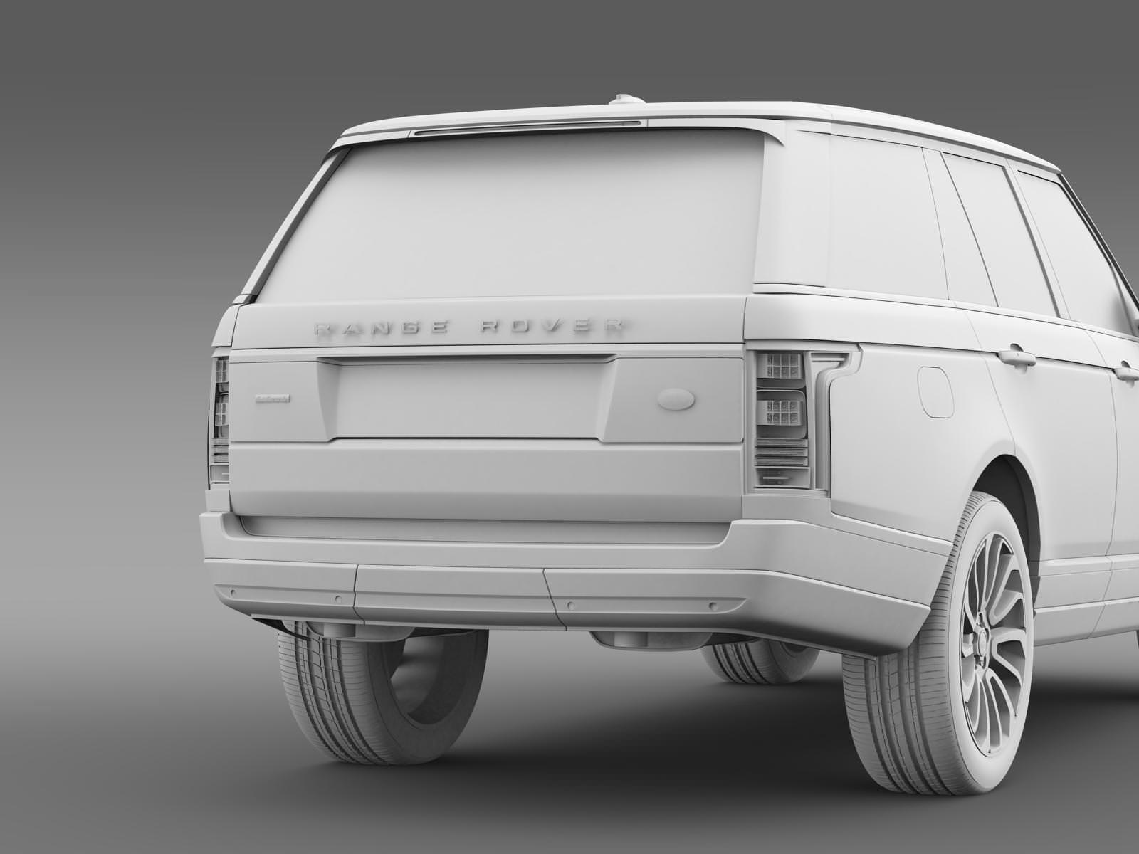 Range Rover Autobiography V8 L405 3D model_19