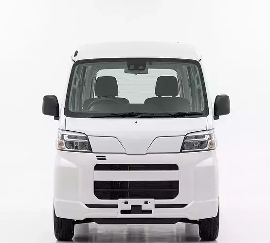 Modern Daihatsu Hijet Cargo Microvan Low-poly 3D model 5