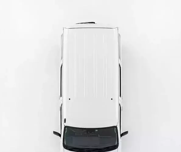 Modern Daihatsu Hijet Cargo Microvan Low-poly 3D model 3