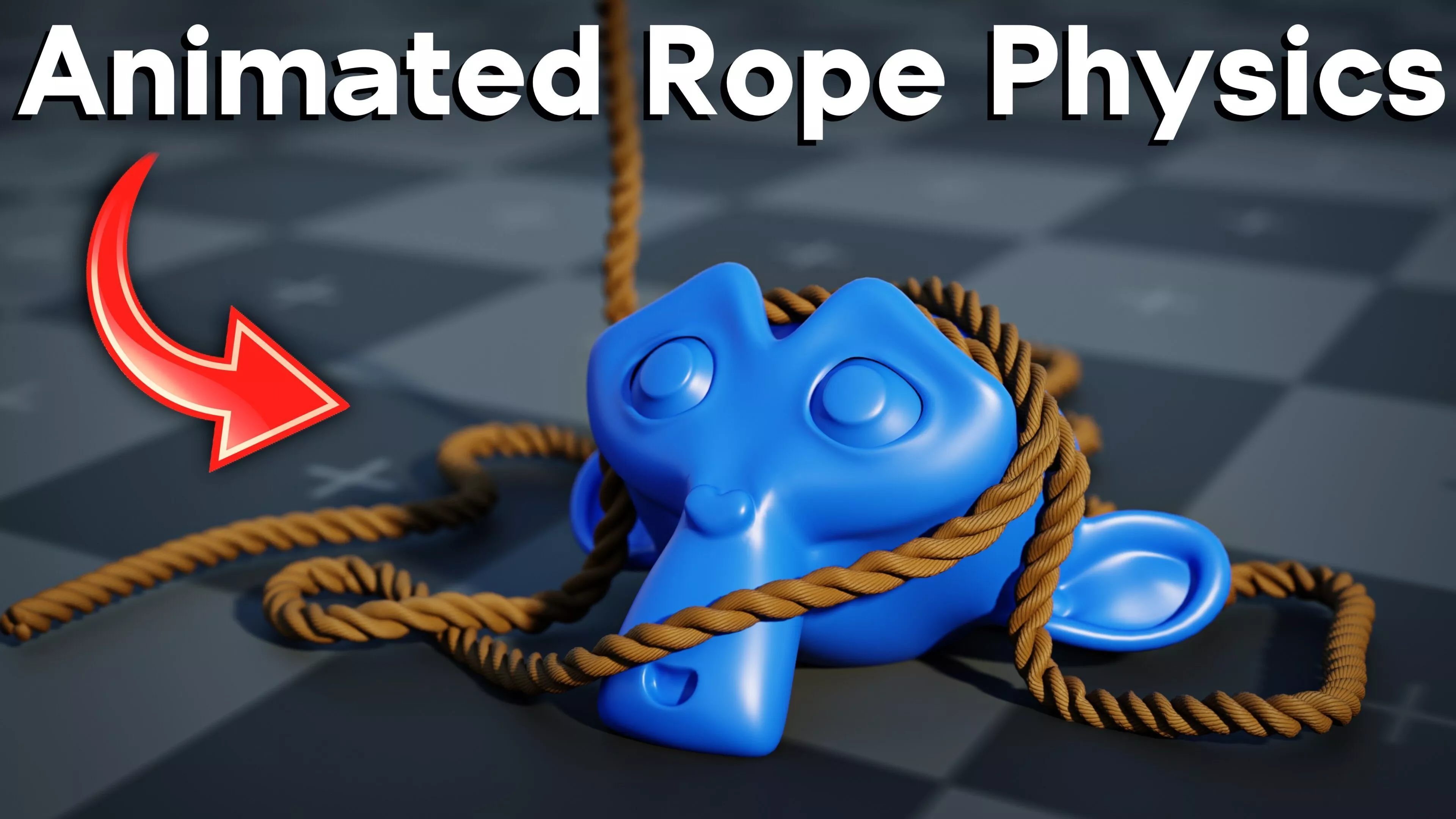 Animated Rope Physics - Blender 3D model
