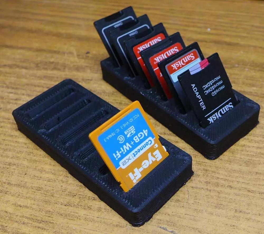 SD Card Rack 3D print model_0