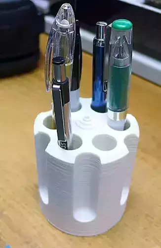 6 Shooter cylinder pen pencil holder 3D print model