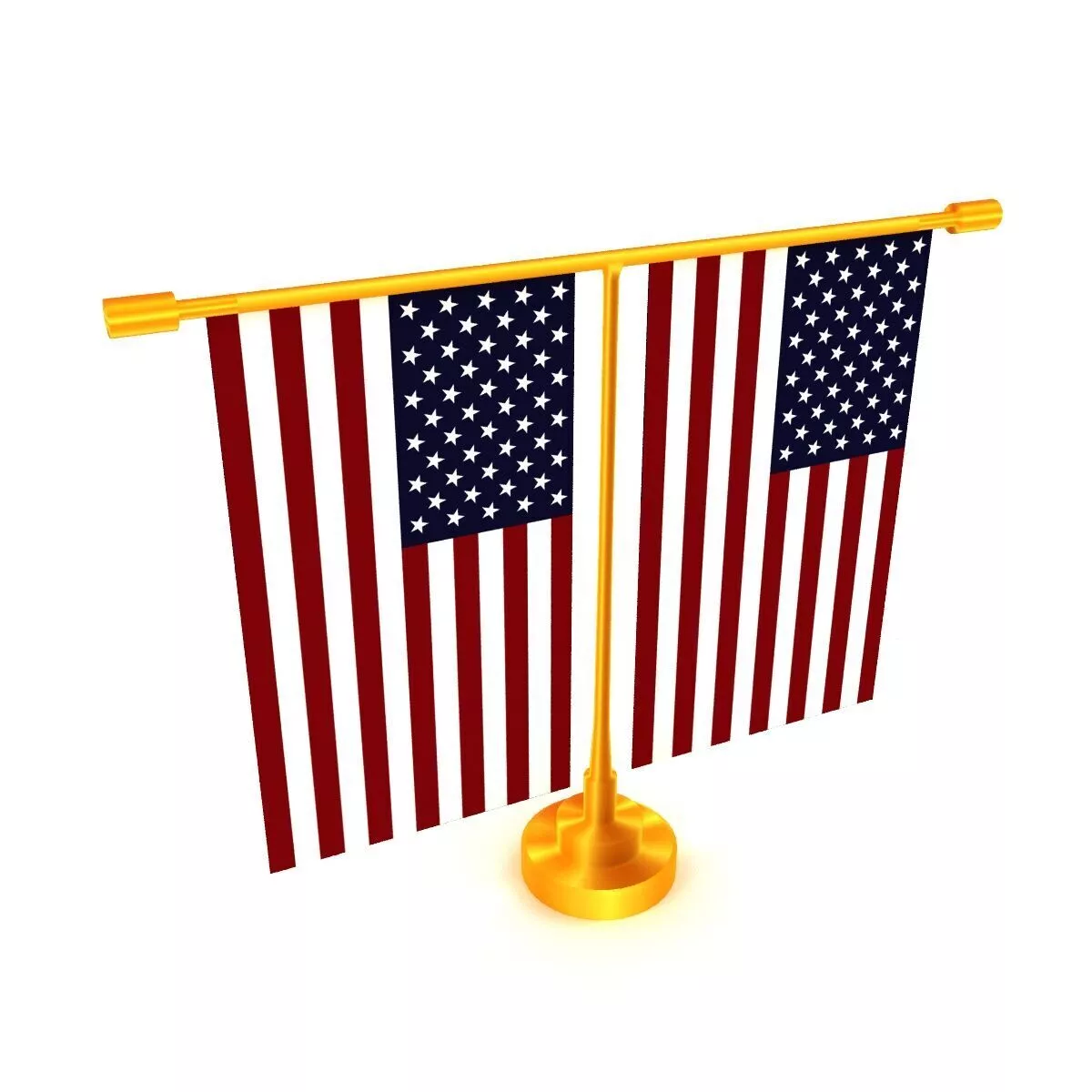 Flag of United States 3D model