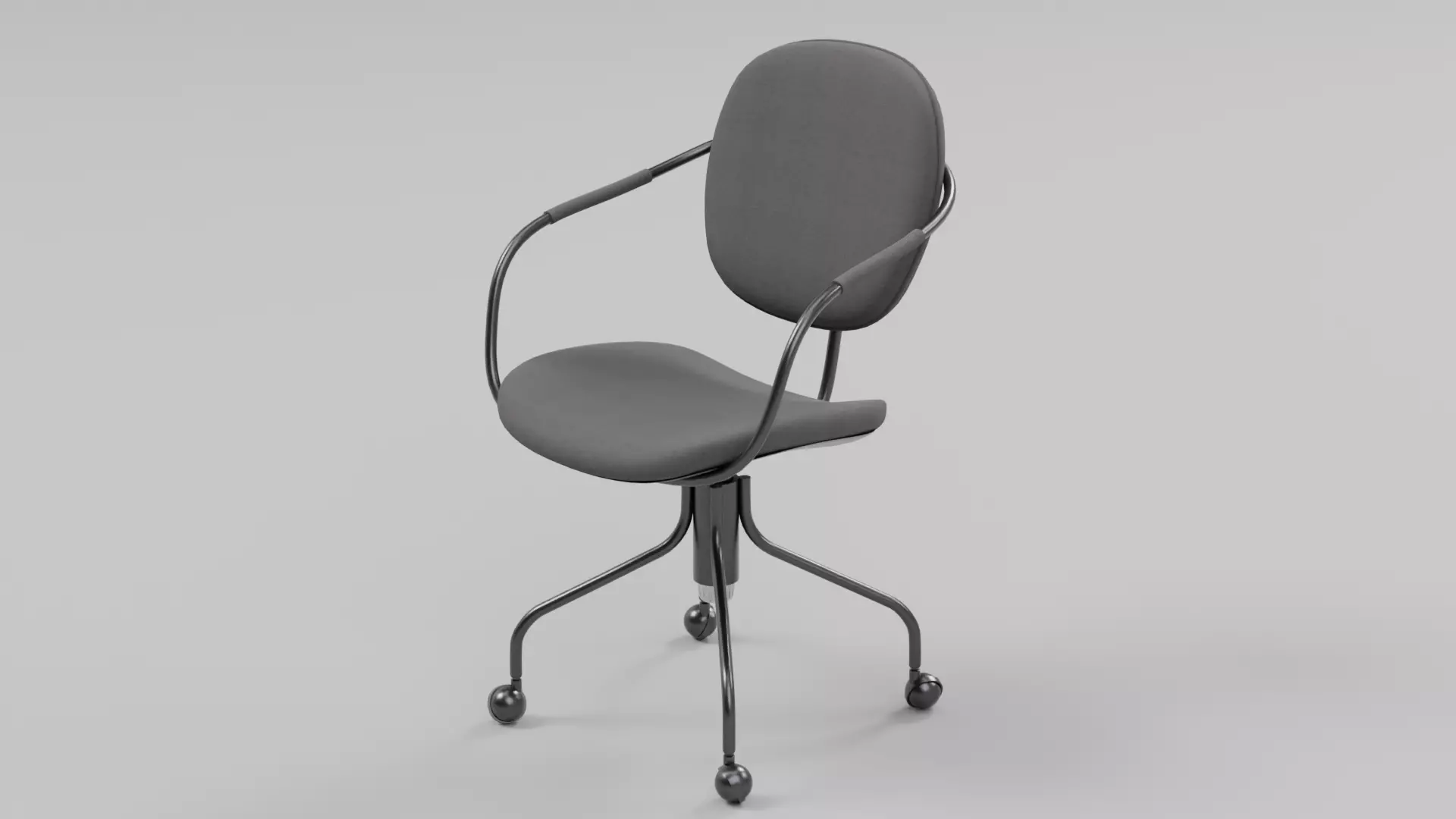 Modern Office Swivel Chair 02 Low-poly 3D model
