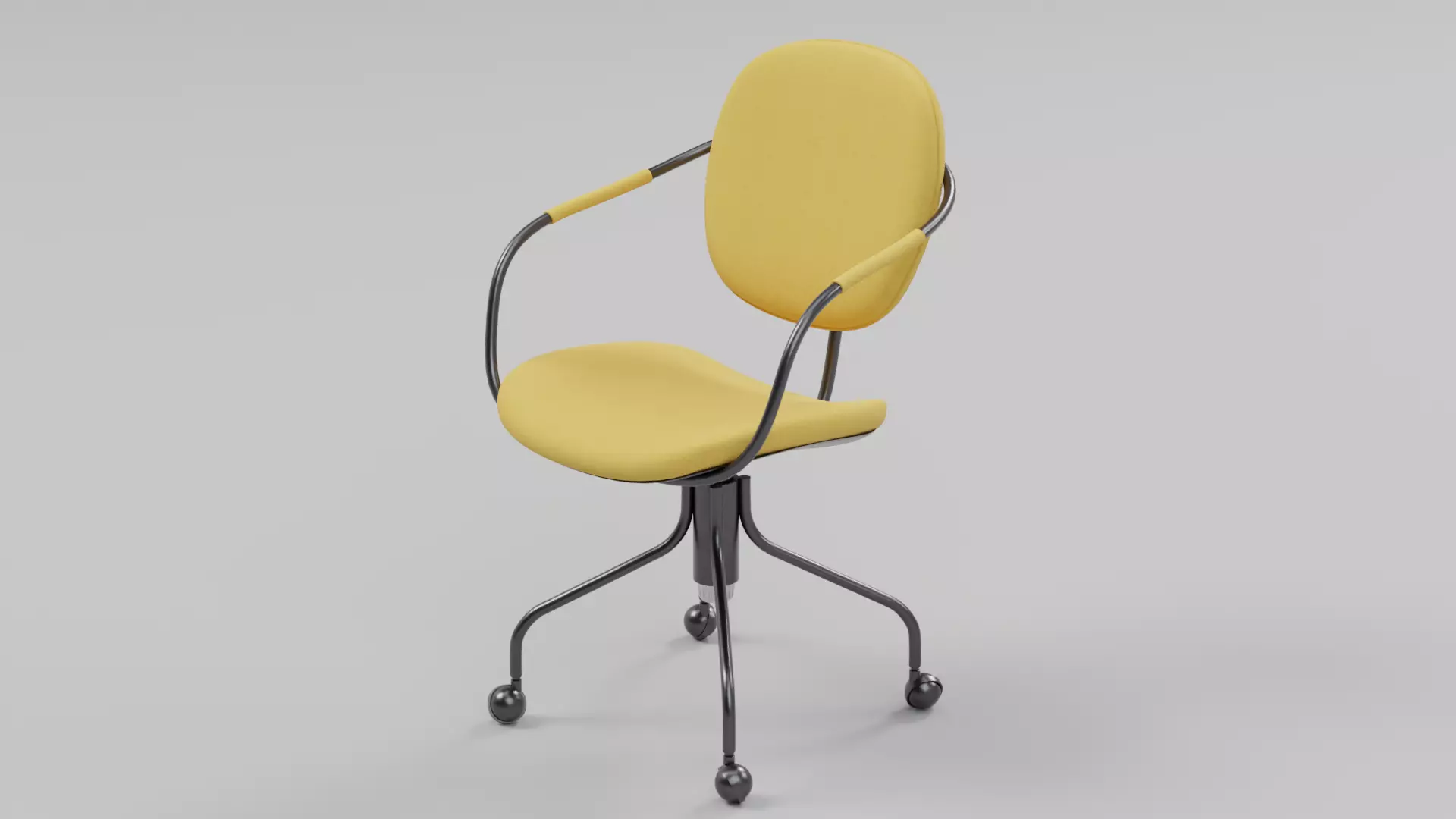 Modern Office Swivel Chair 04 Low-poly 3D model