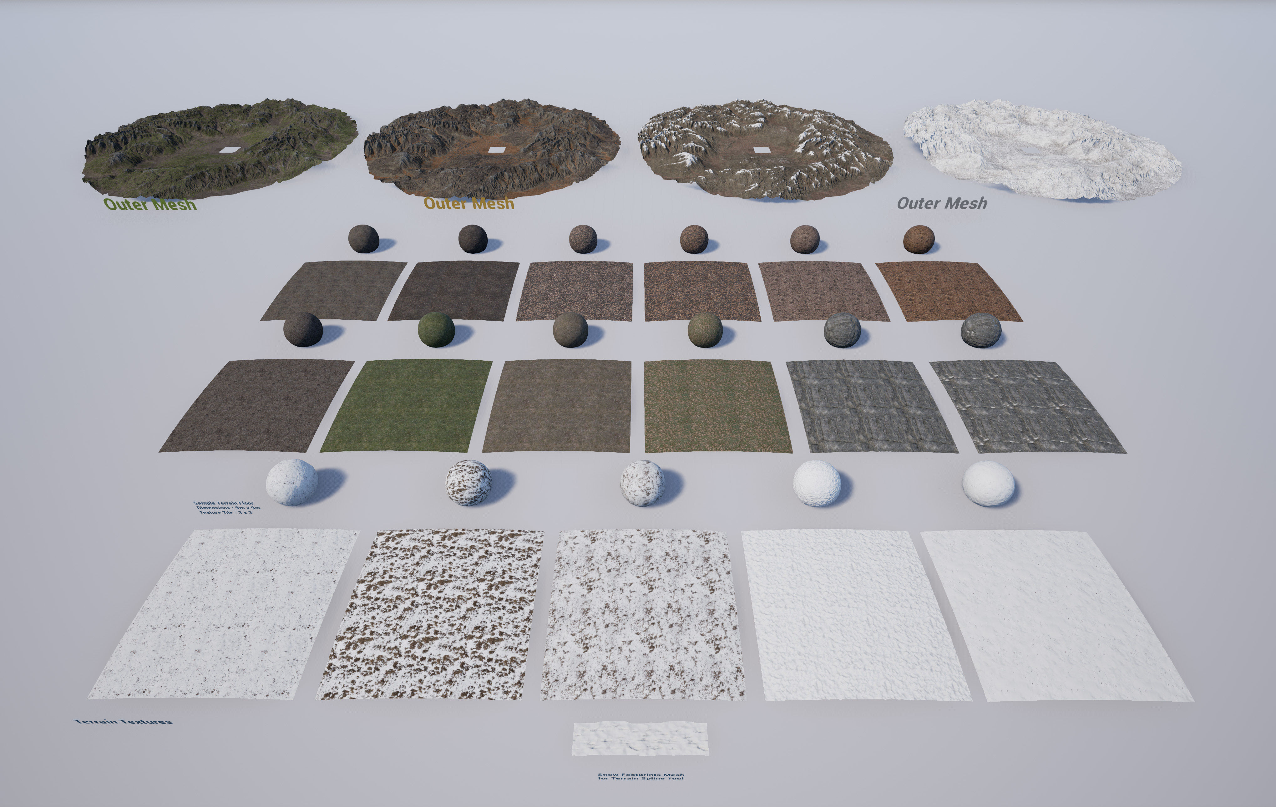 Scanned Poplar-Aspen Forest with Seasons for Unreal Engine 4 - 5 Low-poly 3D model_32