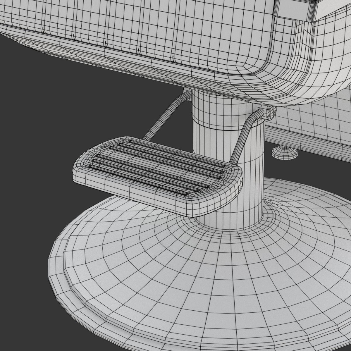 Barber Chair 3D model_22